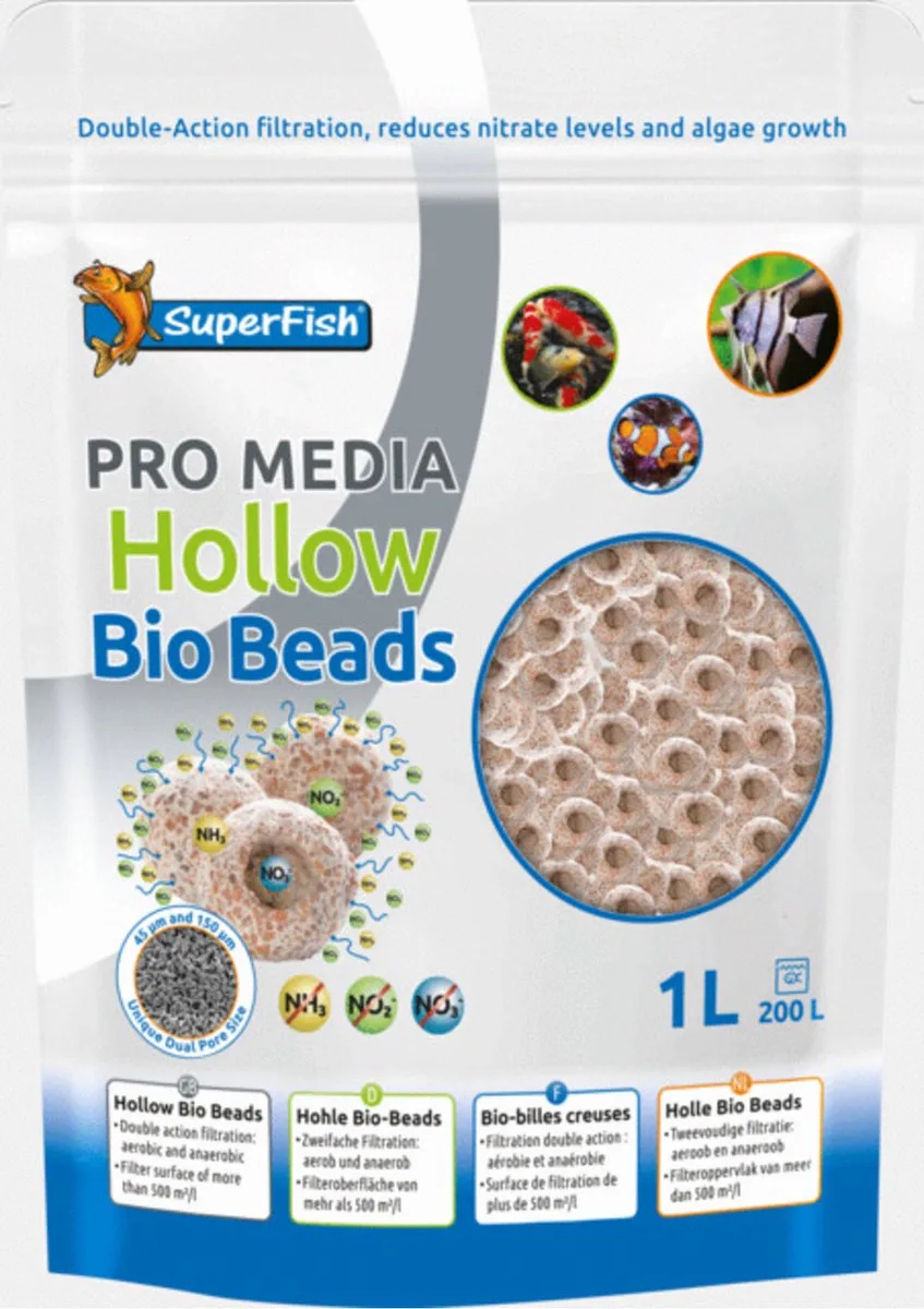 Pro Media Bio Bead - Filtermateriaal - 1000 ml van SuperFish – productfoto