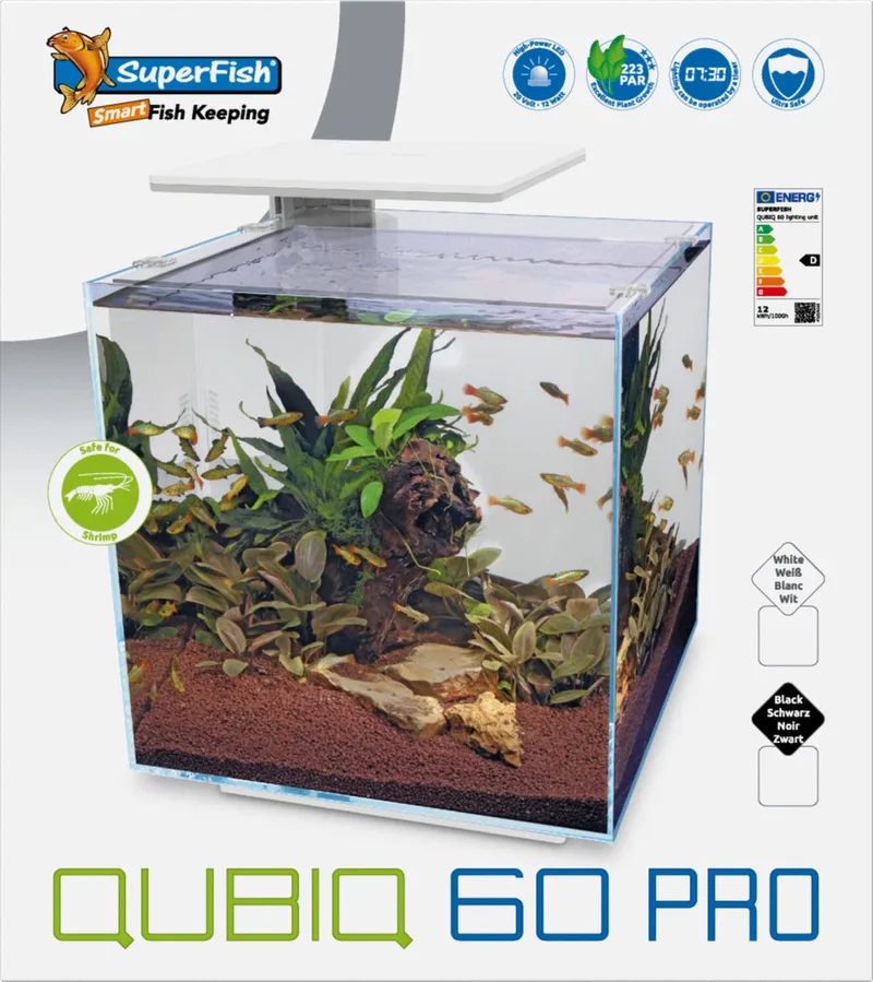 Qubiq 60 Pro 40x40x50.8 cm - Aquaria von SuperFish in Schwarz – Produktfoto