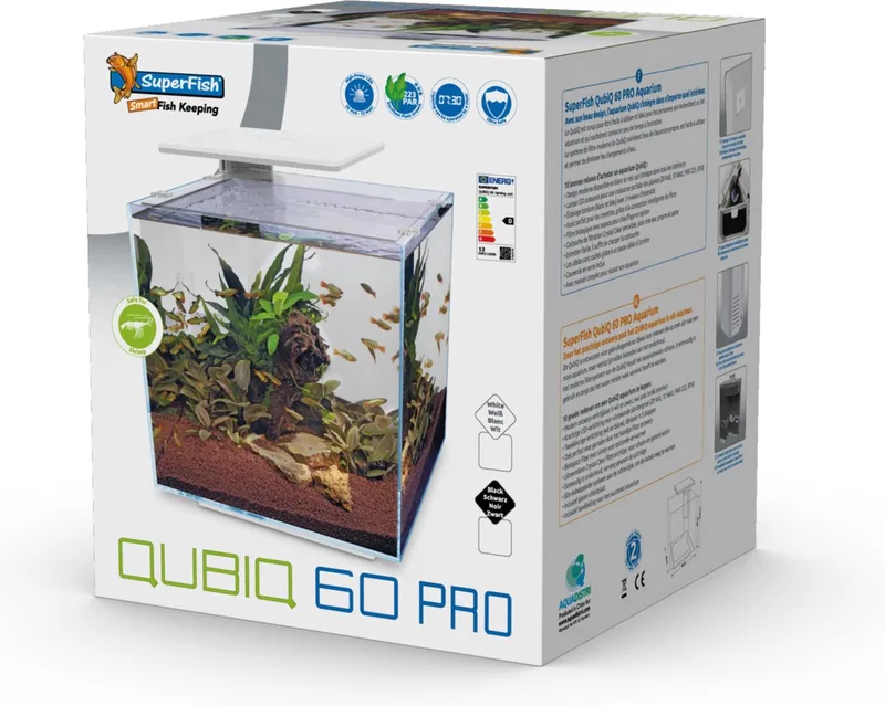 Qubiq 60 Pro aquarium - 60L by SuperFish in White – product photo