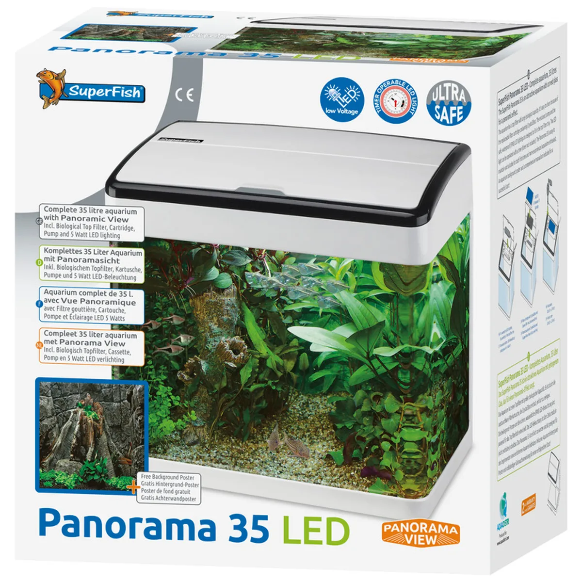 SF Panorama Aquarium 35 weiß von SuperFish – Produktfoto