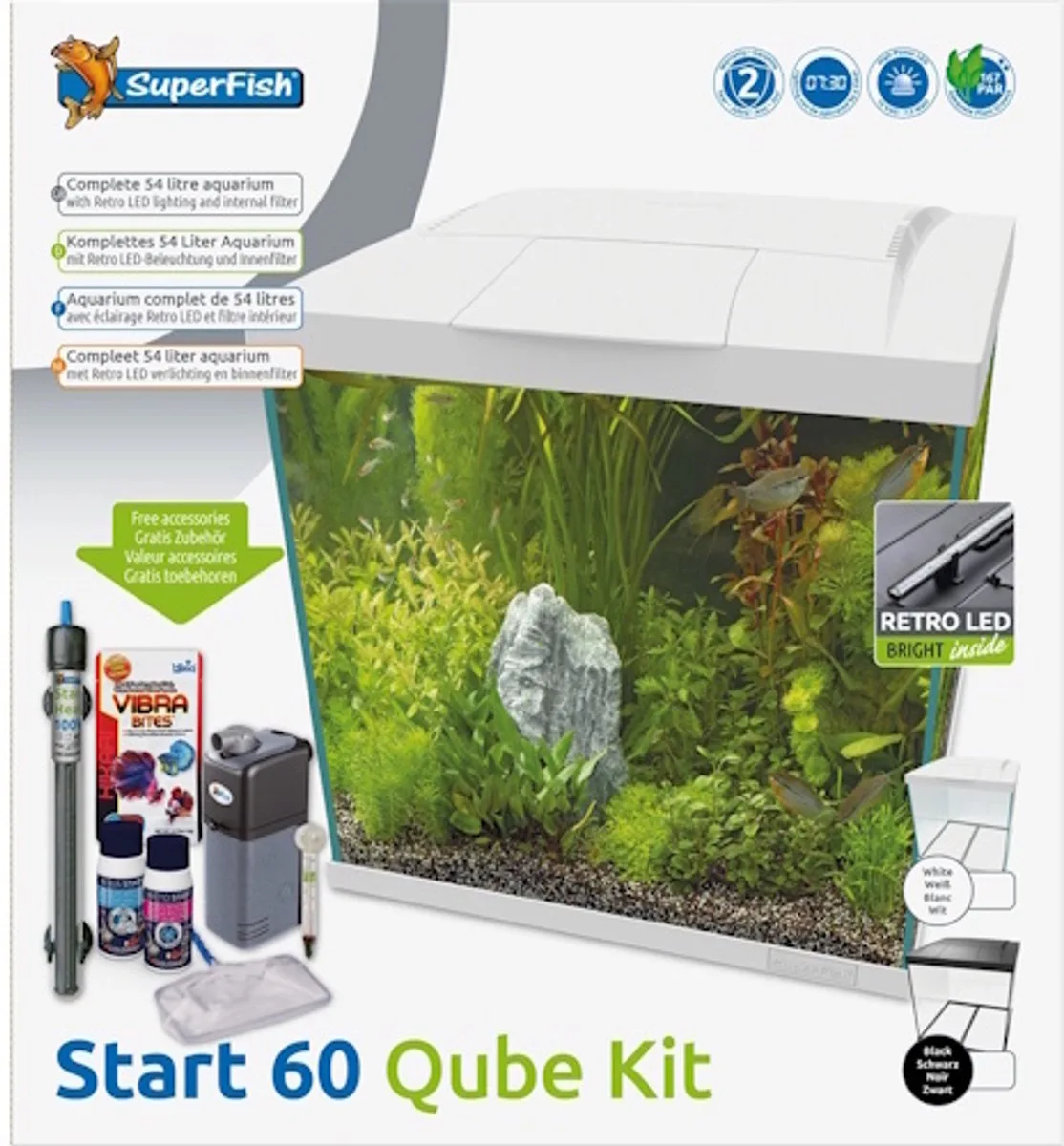 Start 60 Qube Kit de SuperFish en Blanc – photo produit