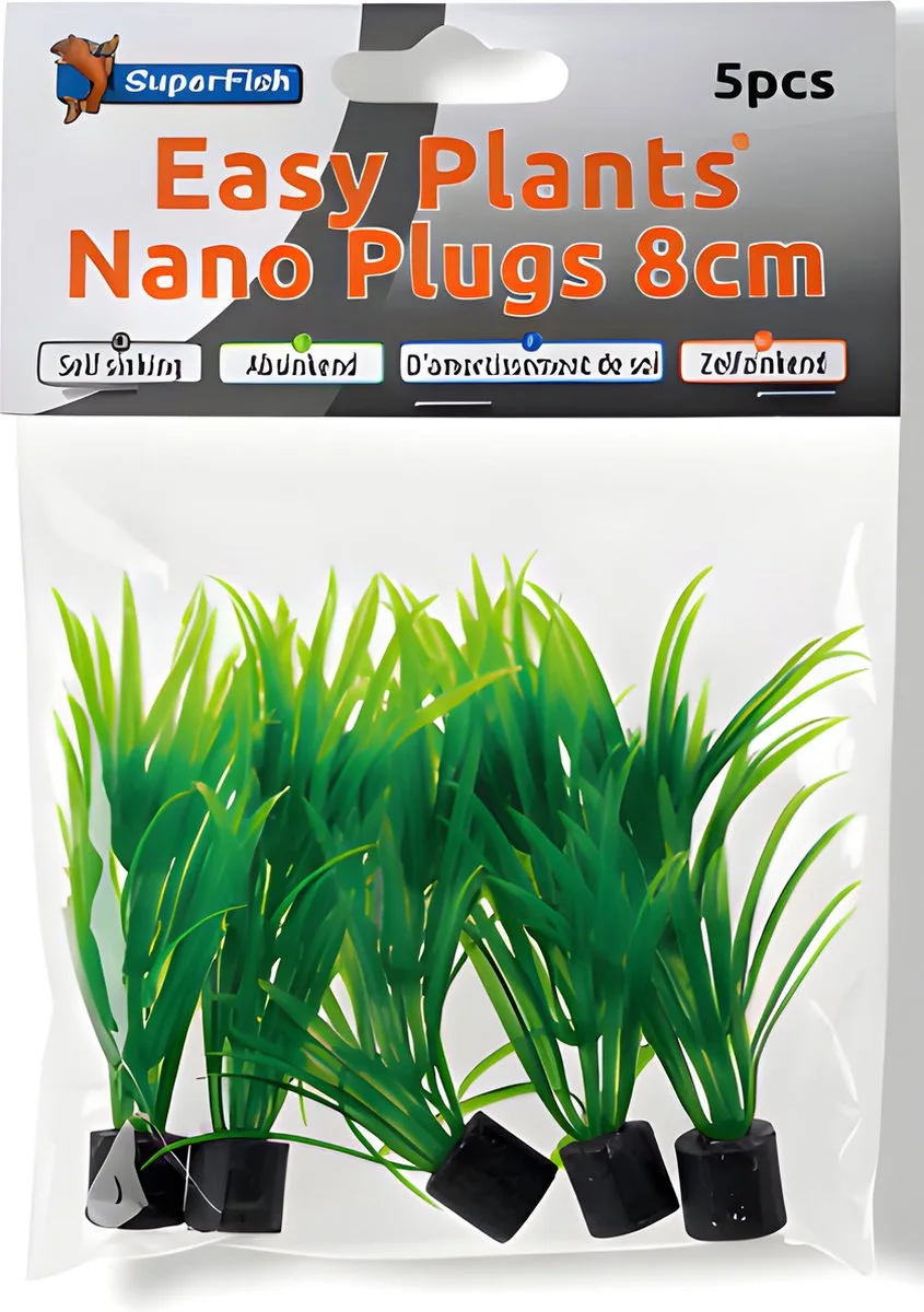 Superfish easy plants nano plug 8 cm-5 st fra SuperFish i Color – produktbillede