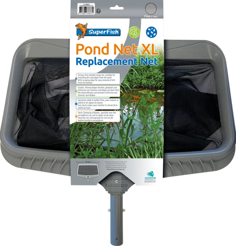 Vijvernet XL Vervangnet van SuperFish in Grijs – productfoto