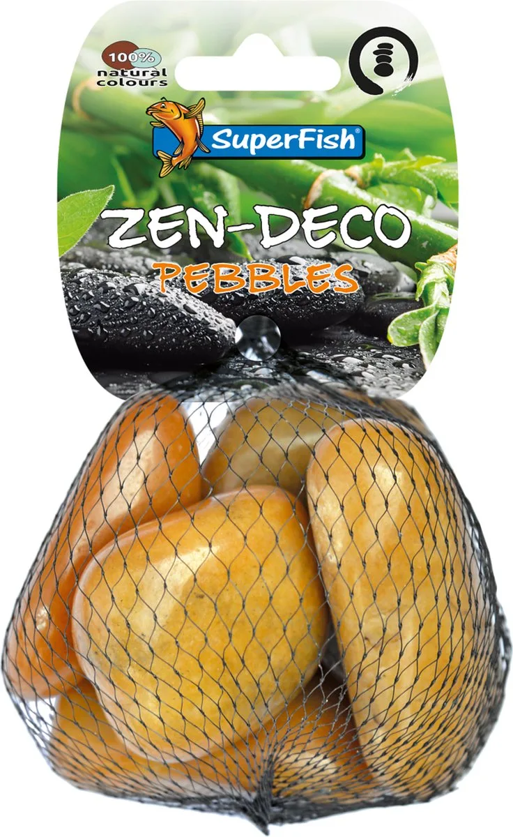 Zen Pebble Medium 450 Gram von SuperFish in Gelb – Produktfoto