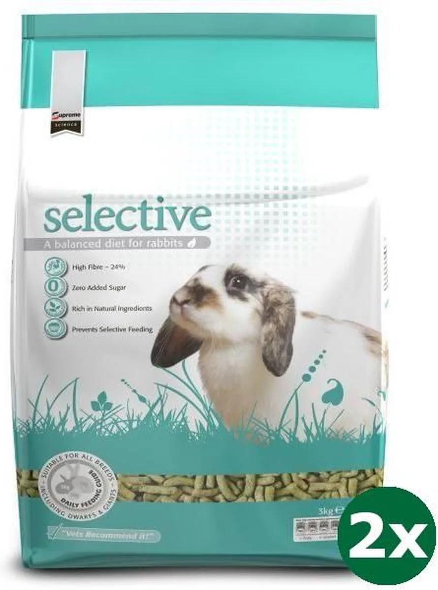 2x3 kg Supreme science selective rabbit de Supreme Petfoods – photo produit