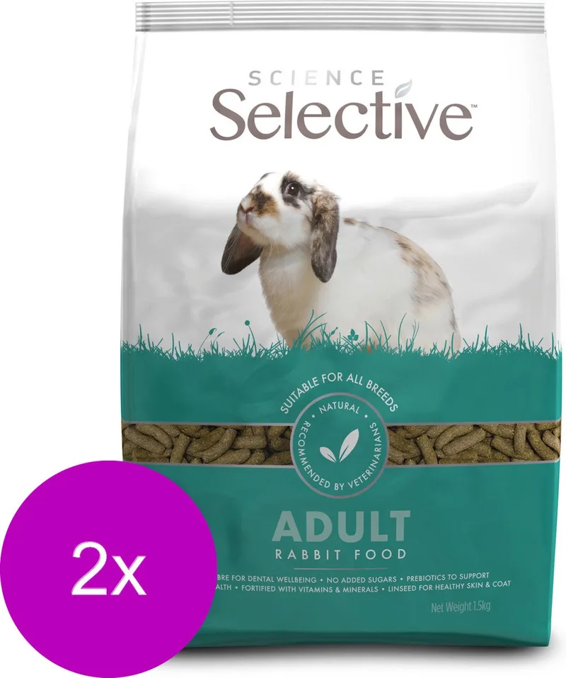 Konijn - 2 St à 1,5 kg - Konijnenvoer von Supreme Petfoods – Produktfoto