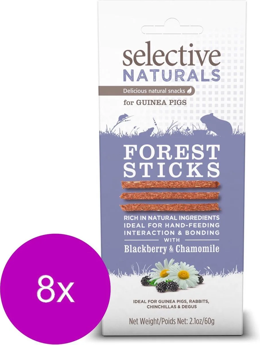Naturals Forest Sticks - Knaagdiersnack - 8 x 60 g von Supreme Petfoods – Produktfoto