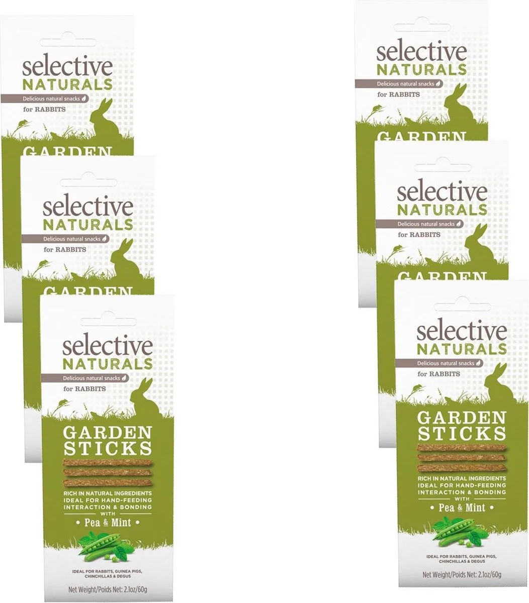 Naturals Garden Sticks - Knaagdiersnack - 6 x 60 g von Supreme Petfoods – Produktfoto