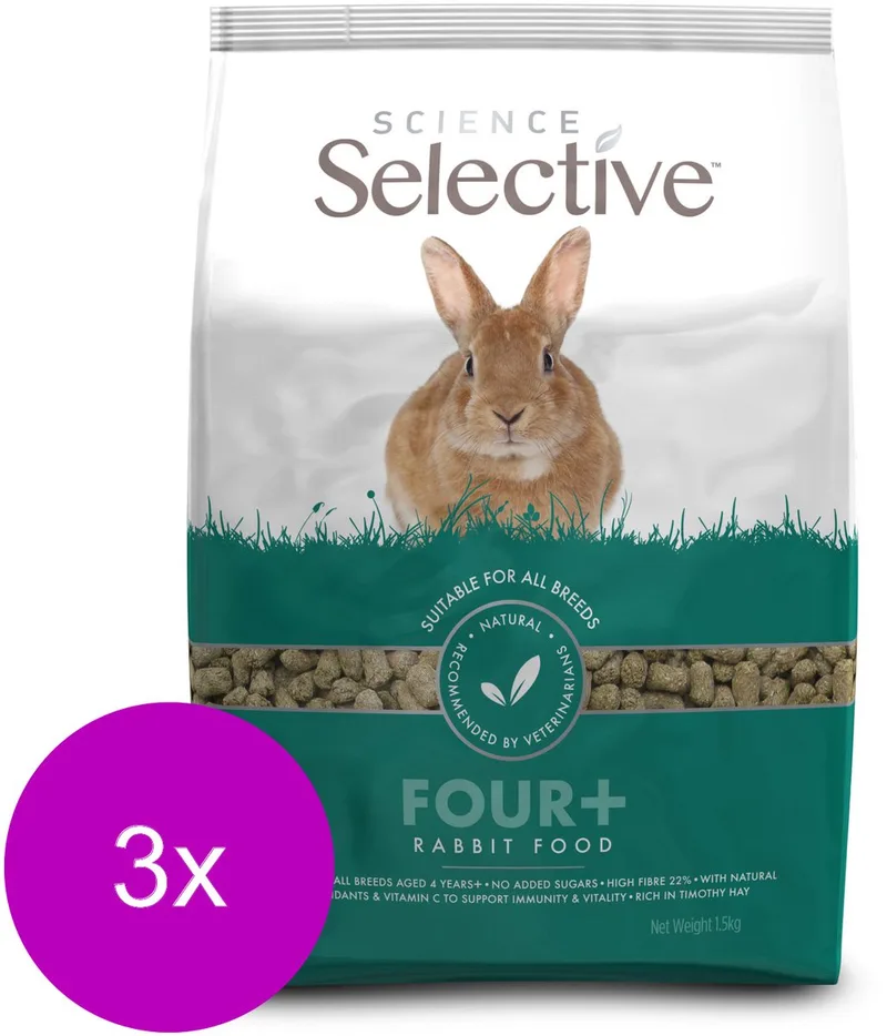 Rabbit 4plus - Konijnenvoer - 3 x 1.5 kg von Supreme Petfoods – Produktfoto