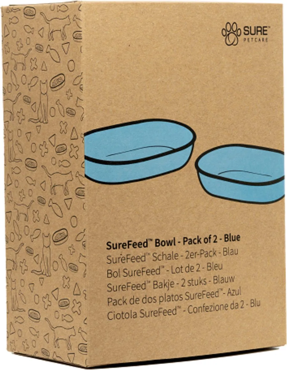 Bakje - Kattenvoerbak de SureFlap en Bleu – photo produit