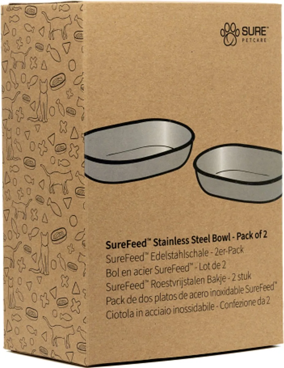 Roestvrijstalen Bakje - Kattenvoerbak de SureFlap en Metaal – photo produit