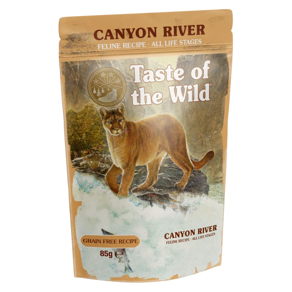 12x85g Taste of the Wild Canyon River met forel natvoer voor katten de Taste of the Wild – photo produit