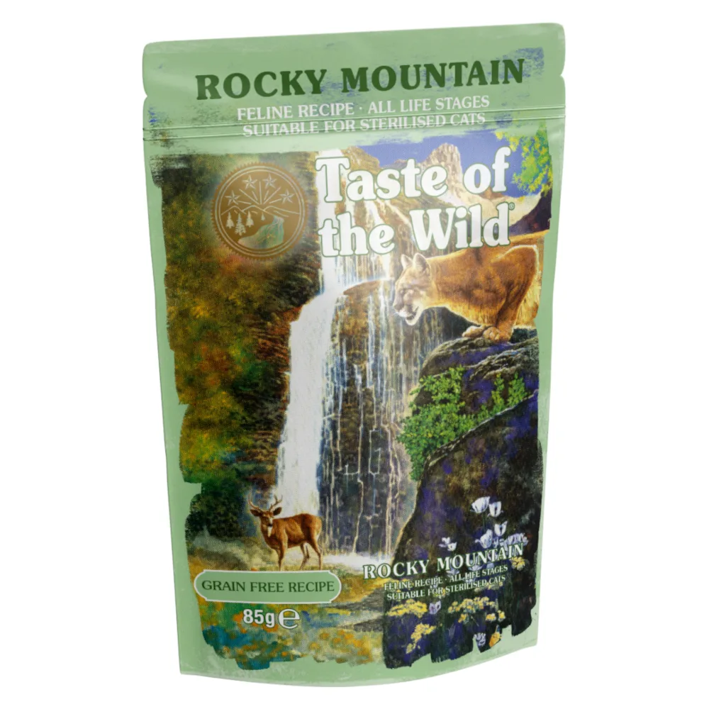 12x85g Taste of the Wild Rocky Mountain met kip natvoer voor katten de Taste of the Wild – photo produit