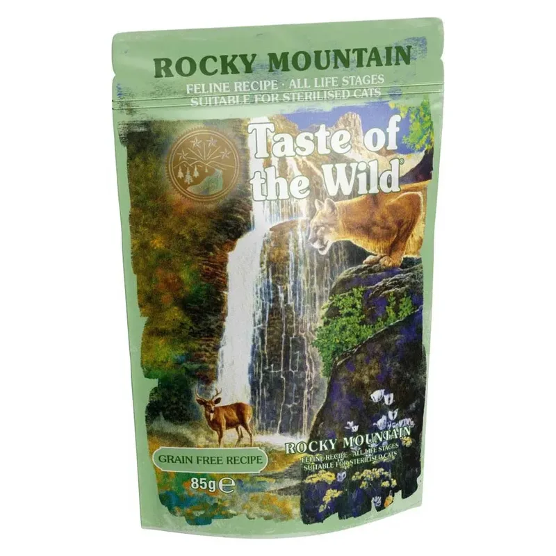 Sterilised Rocky Chunks In Gravy Natvoer Voor Katten 85g 12 Eenheden de Taste of the Wild – photo produit