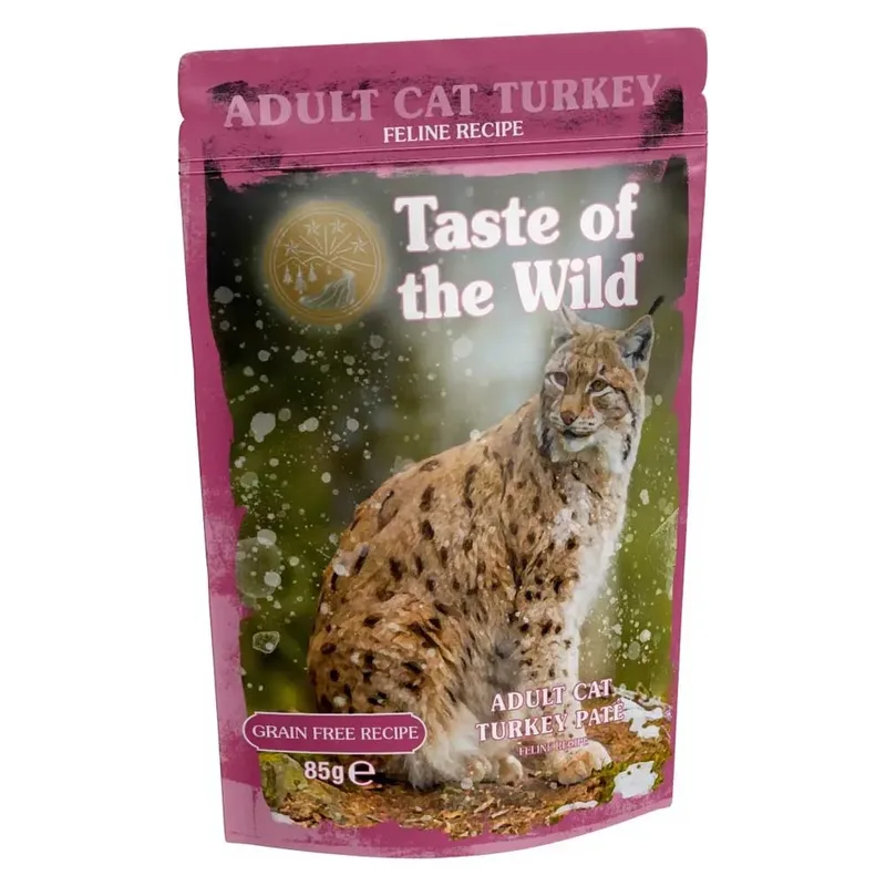 Volwassen Natvoer Voor Katten Met Kalkoen 12x85g de Taste of the Wild – photo produit
