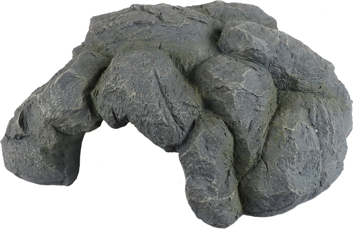 Natuurlijke Decoratie - Reptielen - Reptielengrot Xl - 31x29,5x14cm - 1st de Terra Della en Anthracite – photo produit