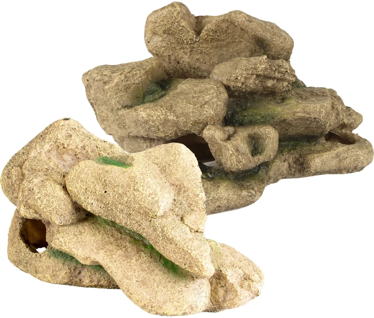 Natuurlijke Decoratie - Reptielen - Stenen Stapel 1 29,8x17x16,8cm - 1st de Terra Della en Multicolore – photo produit