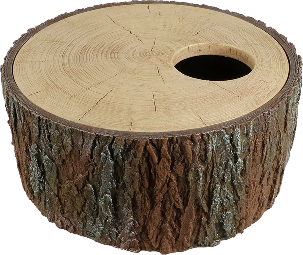 Terrariumgrot - Reptielen - Reptielenschuilplaats Boom S - 15,5x15x8cm - 1st de Terra Della en Marron – photo produit