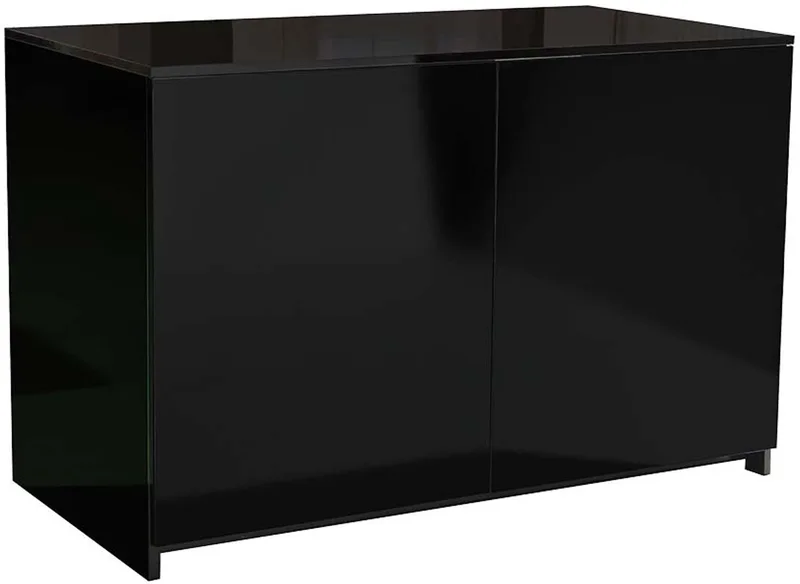 Terrariumkast hoogglans 112 x 60 x 76CM | onderkast voor glazen Knockdown terraria by Terra Della in Black – product photo