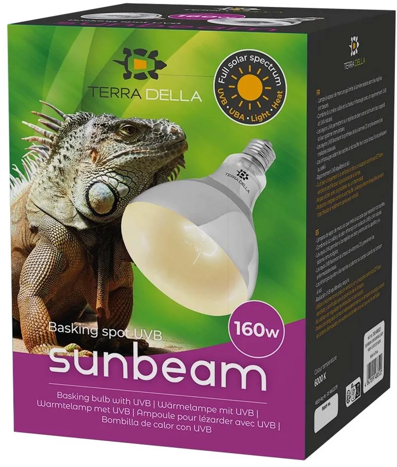UVB zonnelamp voor reptielen | 75W 100W 125W 160W | UVA UVB en warmte 160 Watt de Terra Della – photo produit