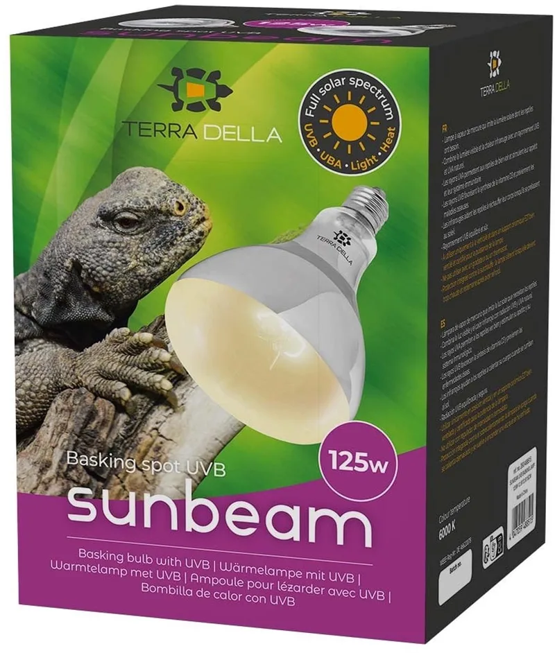 UVB zonnelamp voor reptielen | 75W 100W 125W 160W | UVA UVB en warmte 125 Watt by Terra Della – product photo