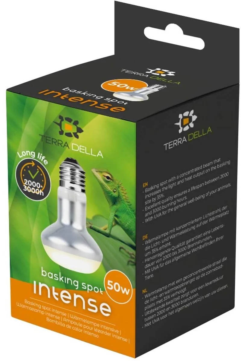 Warmtelamp Intense Basking Spot voor Terraria 50W/R20 von Terra Della in Warm wit daglicht – Produktfoto