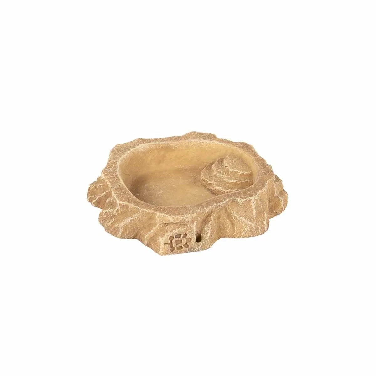 Waterschaal voor reptielen | Natuurgetrouwe terrariumschaal met trapje XS - 10,5x9,5x2CM de Terra Della en Sand – photo produit