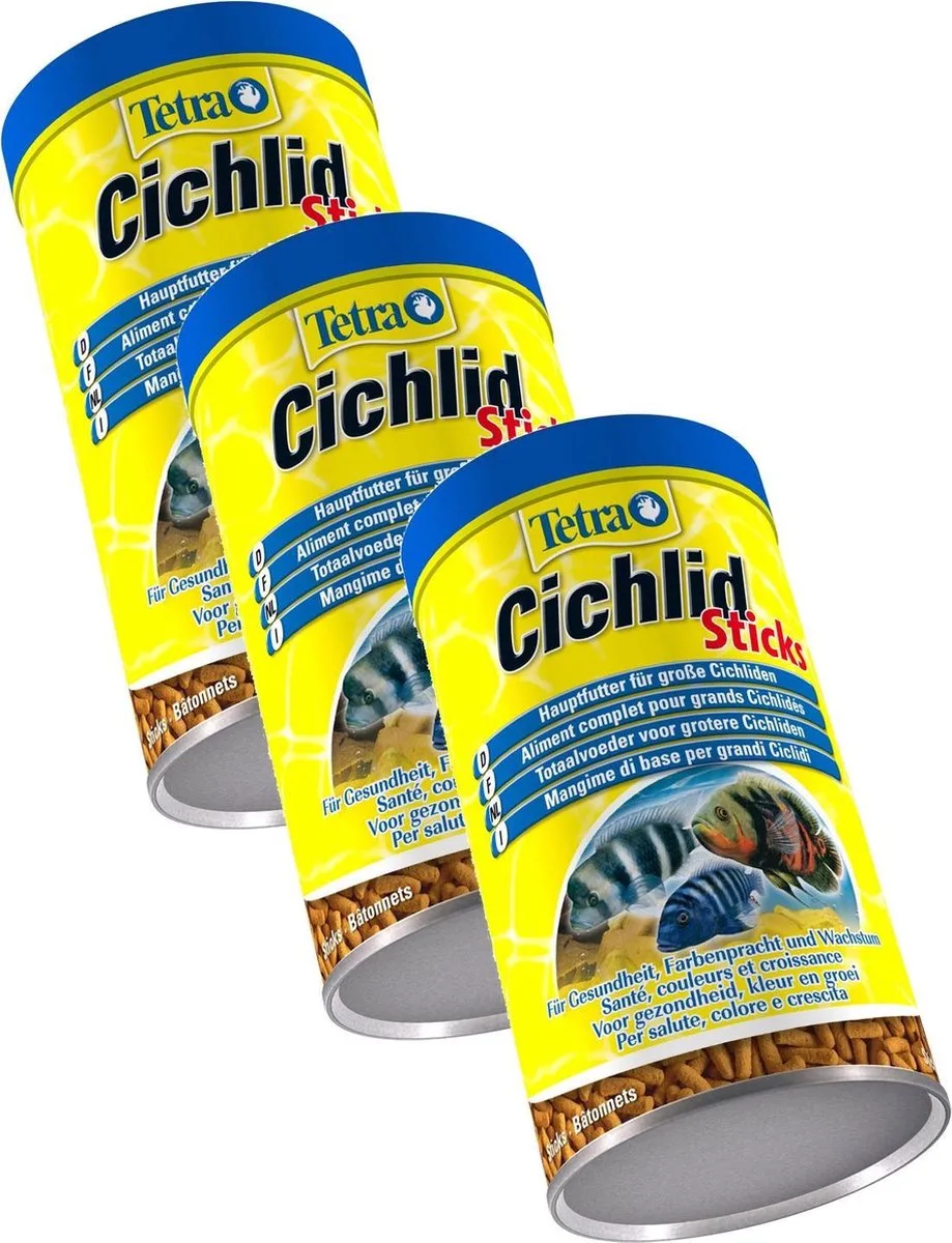 Cichlid Sticks - Vissenvoer - 3 x 500 ml van Tetra – productfoto