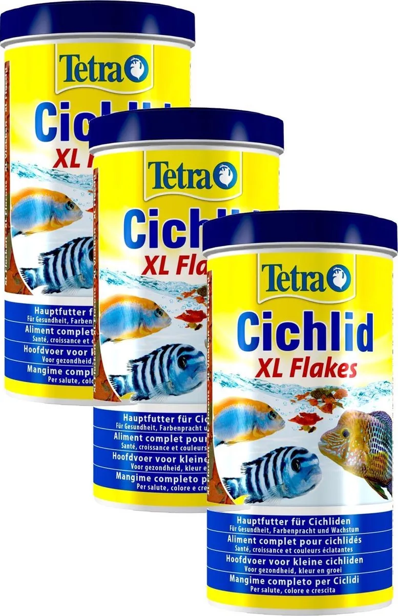 Cichlid Xl Flakes - Vissenvoer - 3 x 1 l by Tetra – product photo
