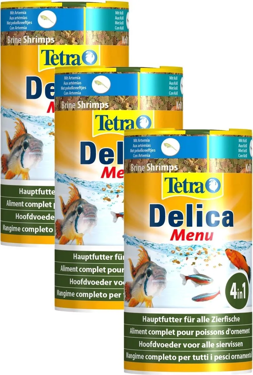 Delica Rmix - Vissenvoer - 3 x 100 ml van Tetra – productfoto