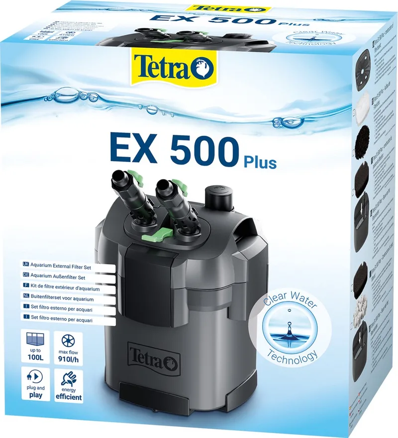 Ex Buitenfilter 500 Plus - Aquariumfilter - Tot 100 L by Tetra – product photo