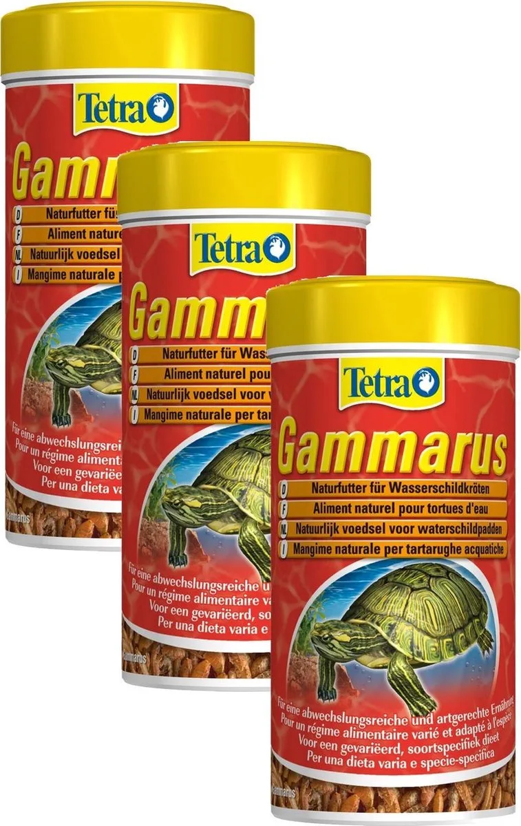 Fauna Gammarus Schildpadvoer - Voer - 3 x 250 ml de Tetra – photo produit
