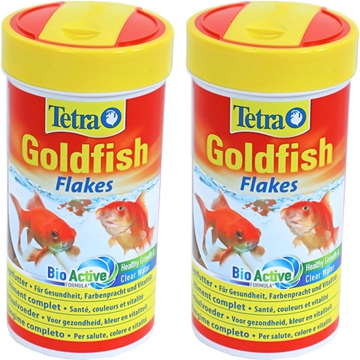 Goldfish Bio Active Vlokken - Koudwatervissen 250ml - 2 stuks - Multipack fra Tetra – produktbillede