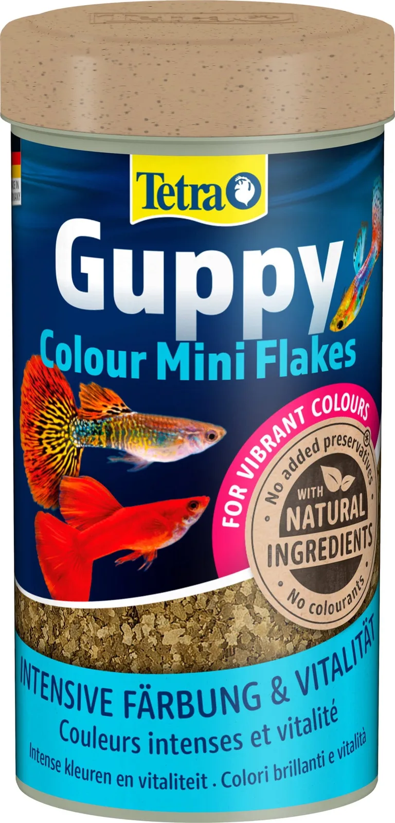 Guppy Colour Mini Flakes - 250 ml von Tetra – Produktfoto