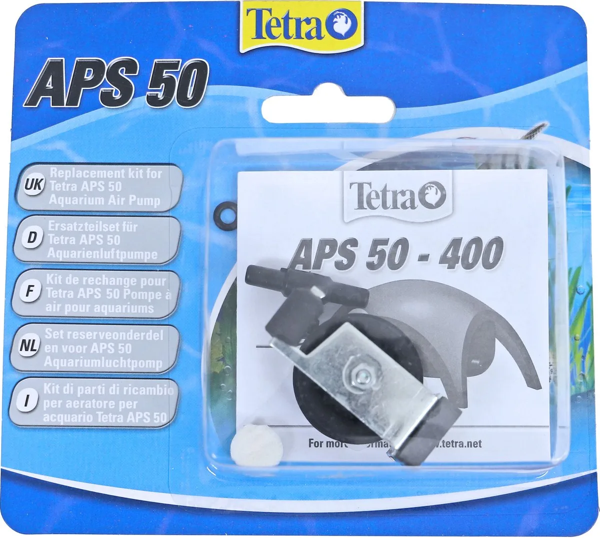 Onderdelenset APS50 van Tetra in Zilver – productfoto