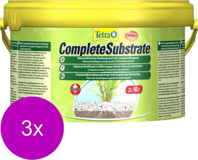 Plant Complete Substrate - Aquarium -Voedingsbodem - 3 x 2.5 kg