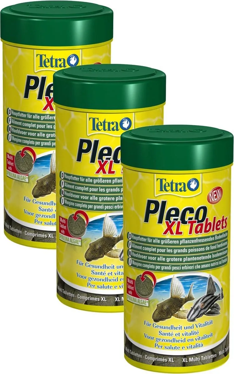 Pleco Tabletten Xl - Vissenvoer - 3 x 133 tab van Tetra – productfoto