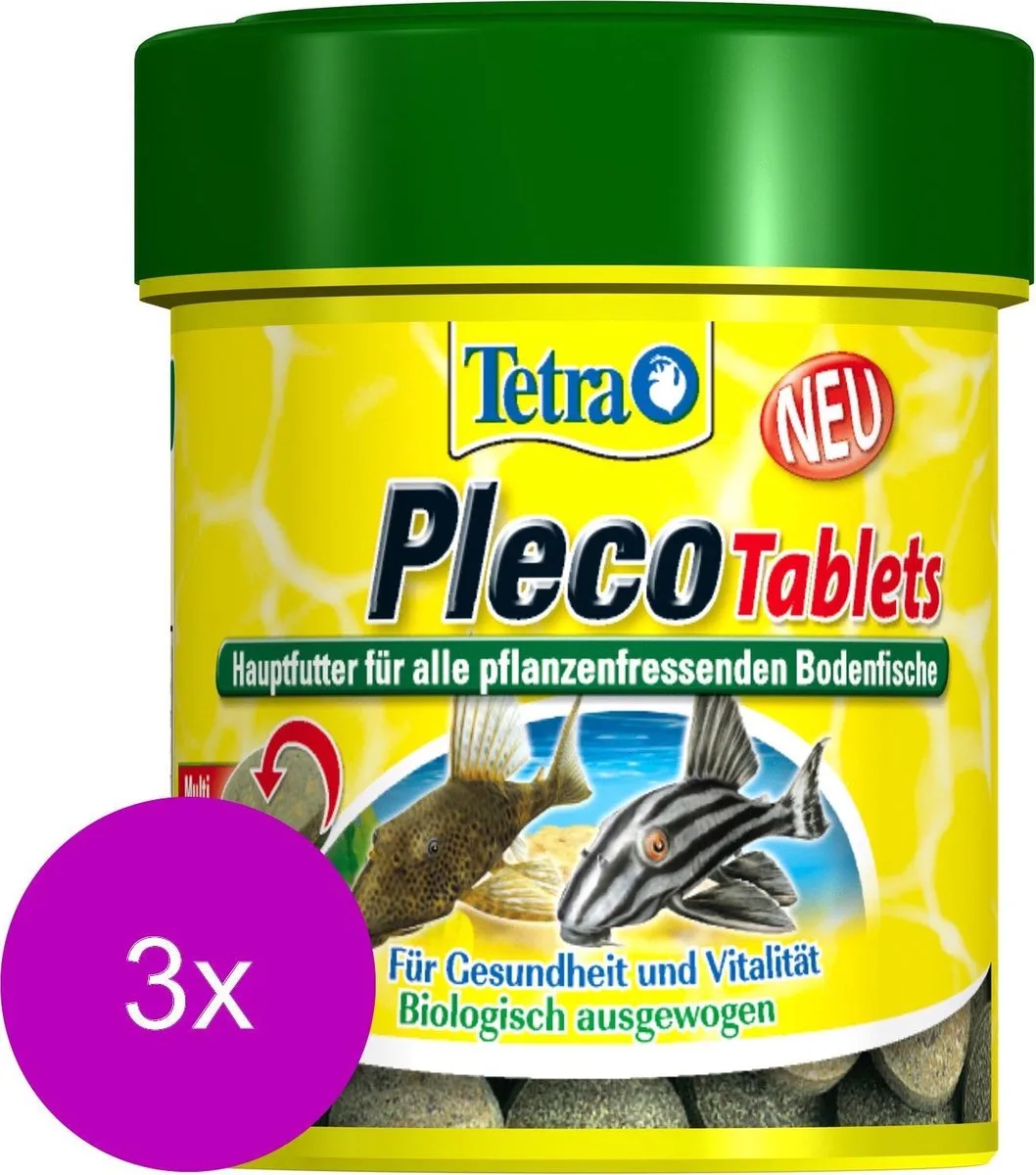 Plecomin Tabletten - Vissenvoer - 3 x 120 stuks van Tetra – productfoto