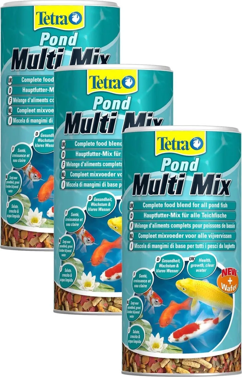 Pond Multi Mix - Vijvervoer - 3 x 1 l von Tetra – Produktfoto