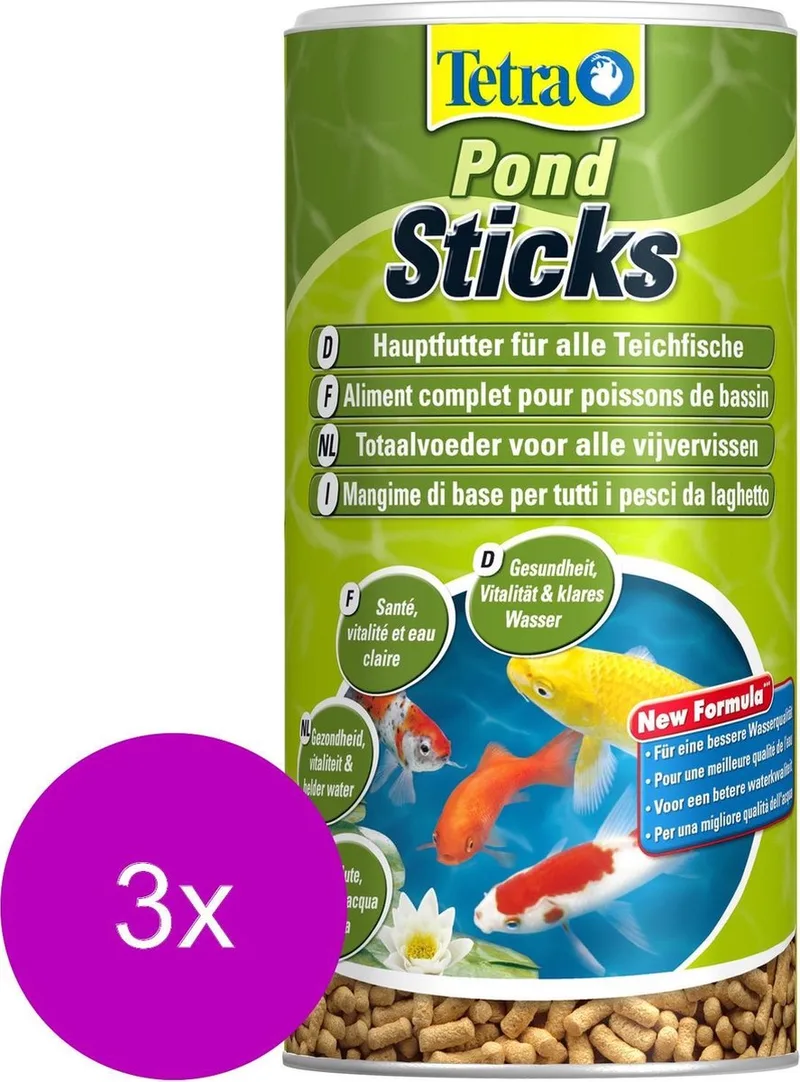 Pond Sticks - Vijvervoer - 3 x 1 l de Tetra – photo produit