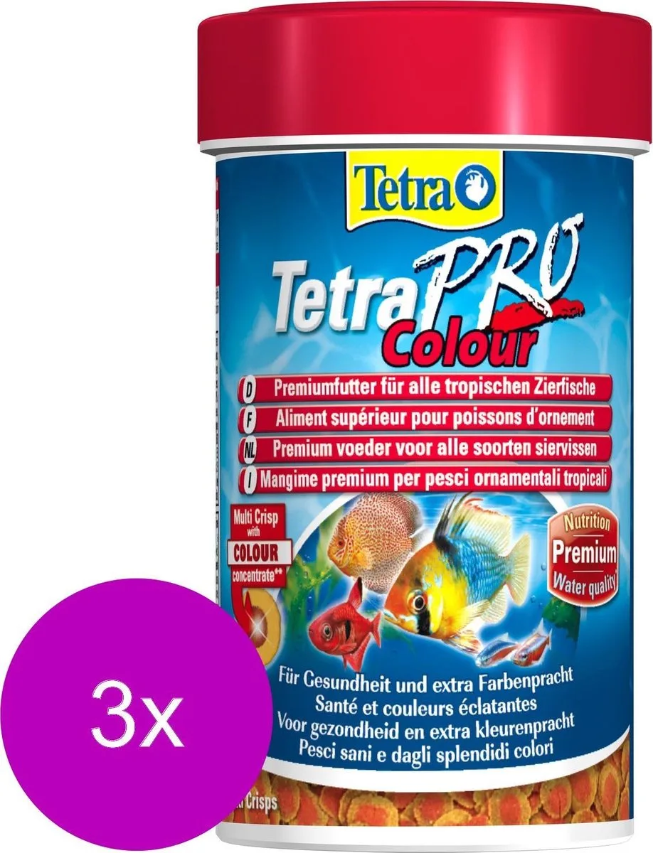 Pro Color Crisps - Vissenvoer - 3 x 100 ml de Tetra – photo produit