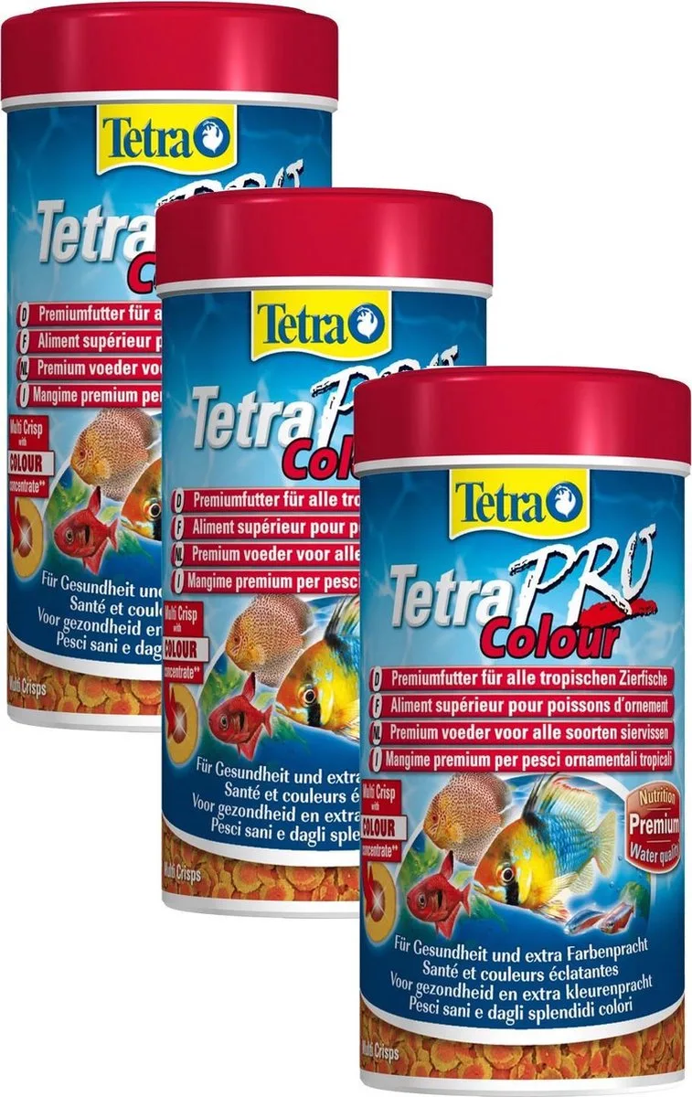 Pro Color Crisps - Vissenvoer - 3 x 250 ml de Tetra – photo produit