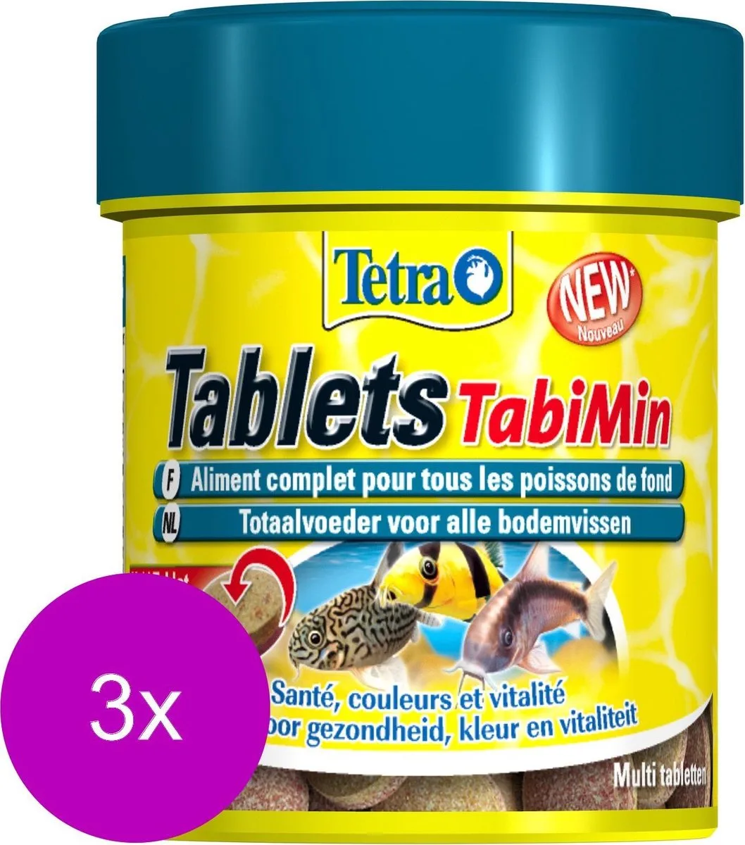 Tabimin Tabletten - Vissenvoer - 3 x 120 stuks von Tetra – Produktfoto