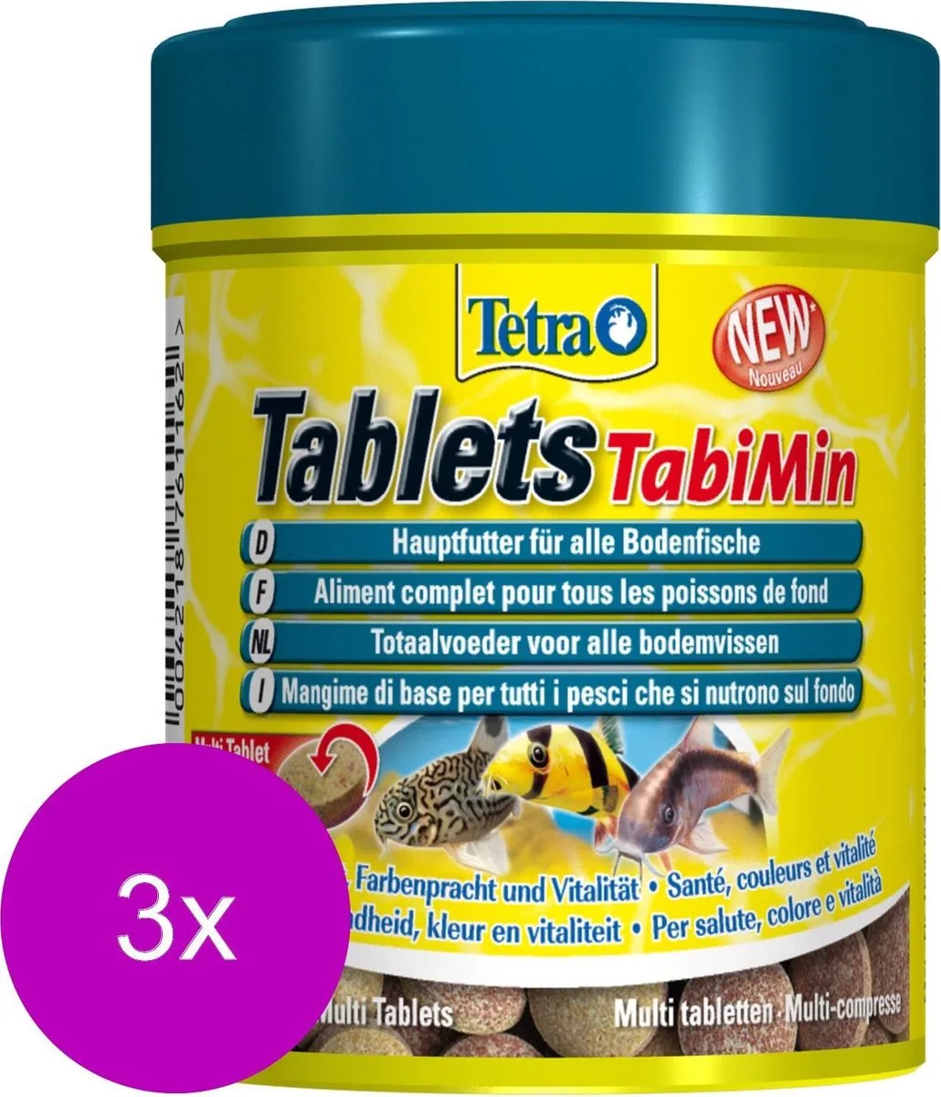 Tabimin Tabletten - Vissenvoer - 3 x 275 stuks von Tetra – Produktfoto
