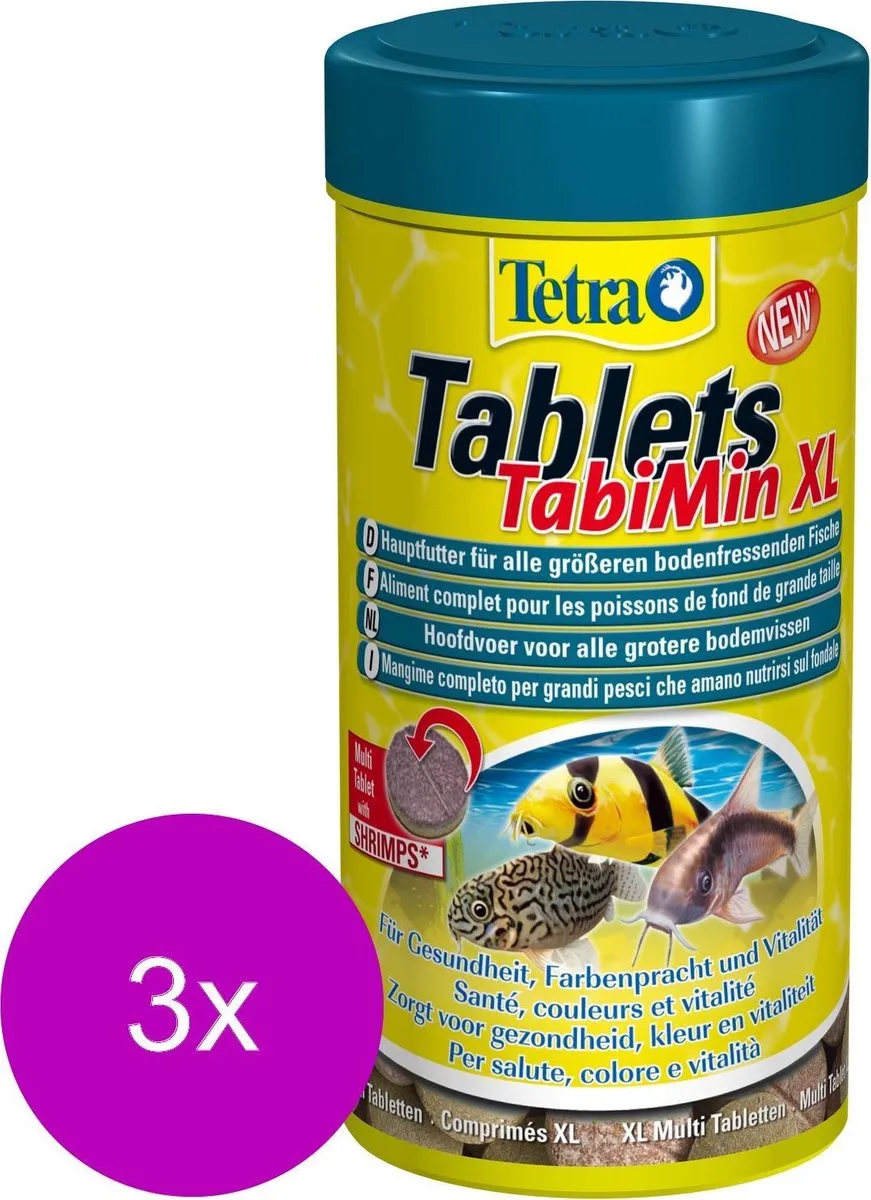 Tabimin Tabletten Xl - Vissenvoer - 3 x 133 tab von Tetra – Produktfoto