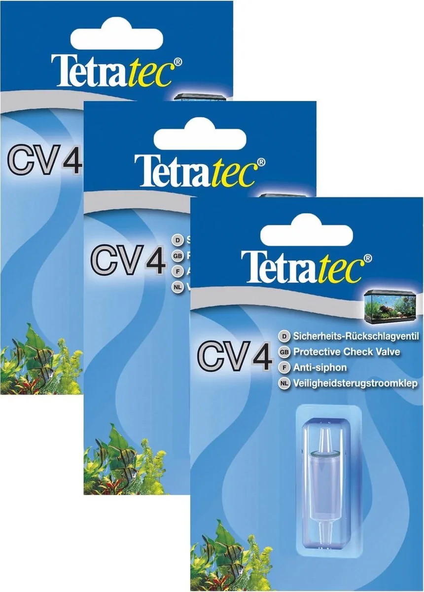 Tec Cv4 Terugslagventiel - Beluchting - 3 x 1 stuk från Tetra i Svart – produktbild