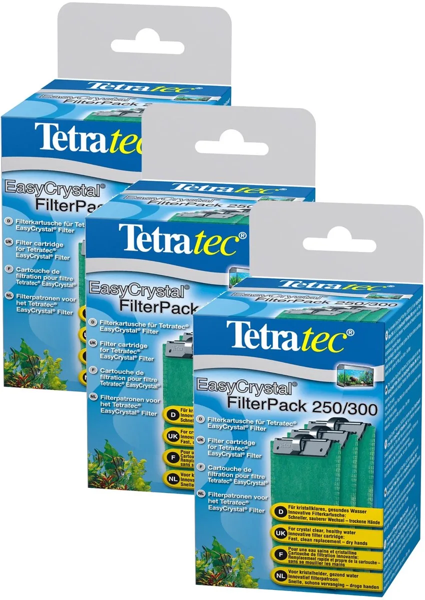 Tec Easycrystal Filterpack - Filtermateriaal - 3 x 250/300 l de Tetra – photo produit