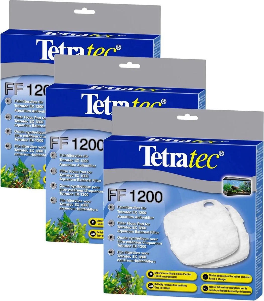 Tec Ex Ff Filtervlies - Filtermateriaal - 3 x 2 stuks 1200 de Tetra – photo produit