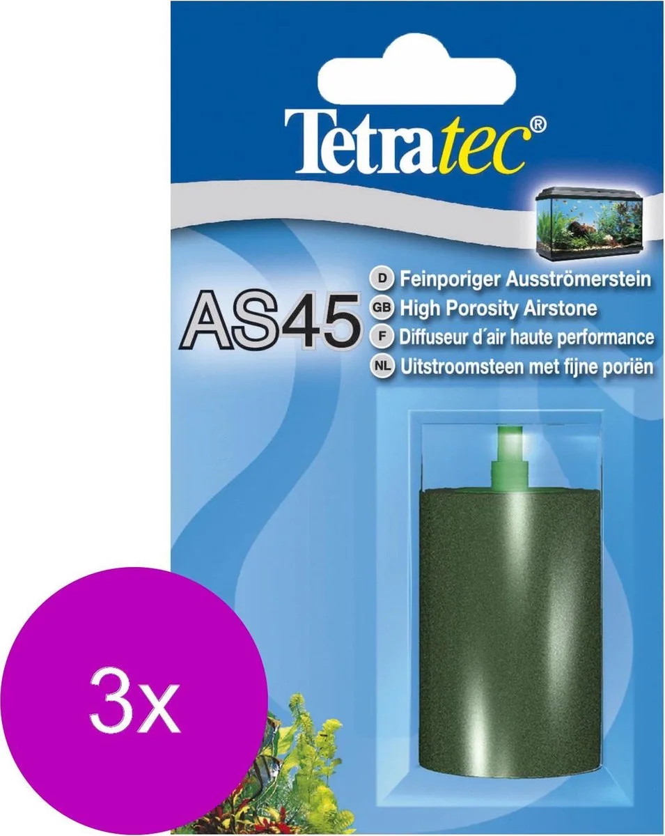 Tec Uitstroomsteen - Beluchting - 3 x 45 mm 45 van Tetra in Zwart – productfoto