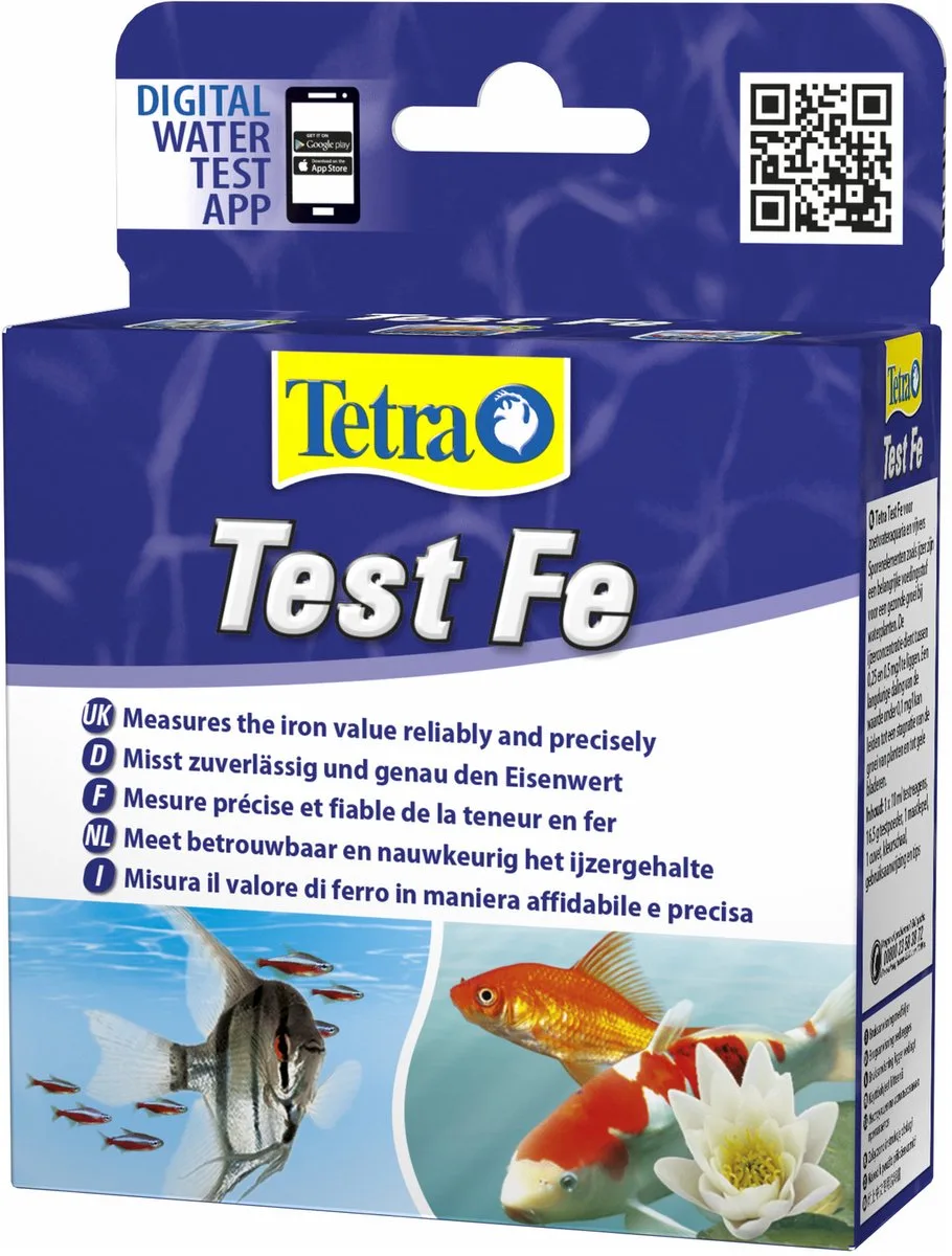 Test Fe Ijzer - 10 ml de Tetra en Blanc – photo produit